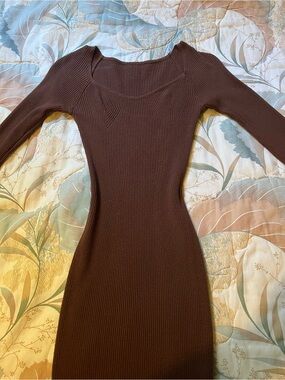 Amazon | Dresses | Amazon Long Sleeve Brown Dress